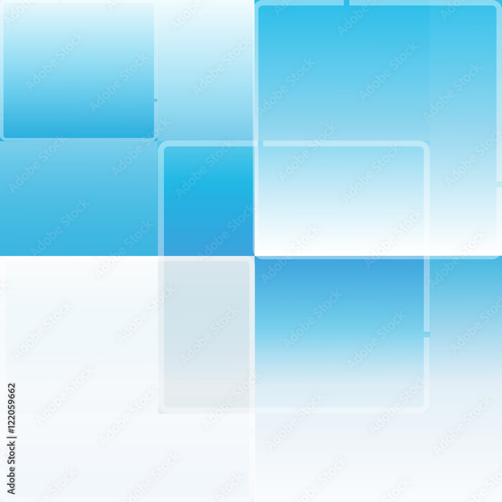 Obraz premium Blue squares vector