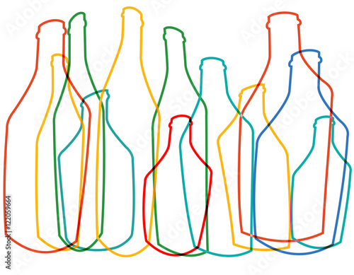 bottles vector