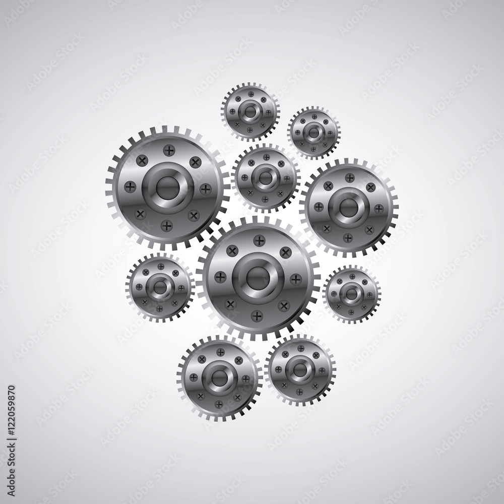 gears machine settings icon vector illustration design gears machine settings icon vector illustration design