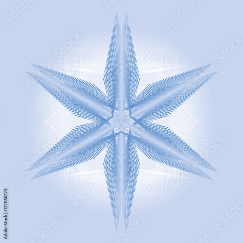vector openwork lace pattern, snowflake