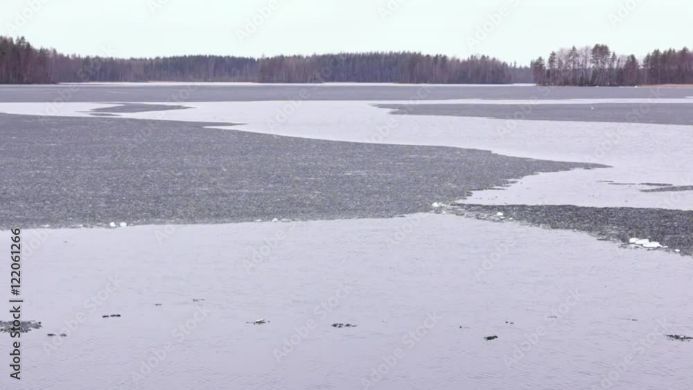 custom made wallpaper toronto digitalIce rafts leaving at a melting lake in springtime