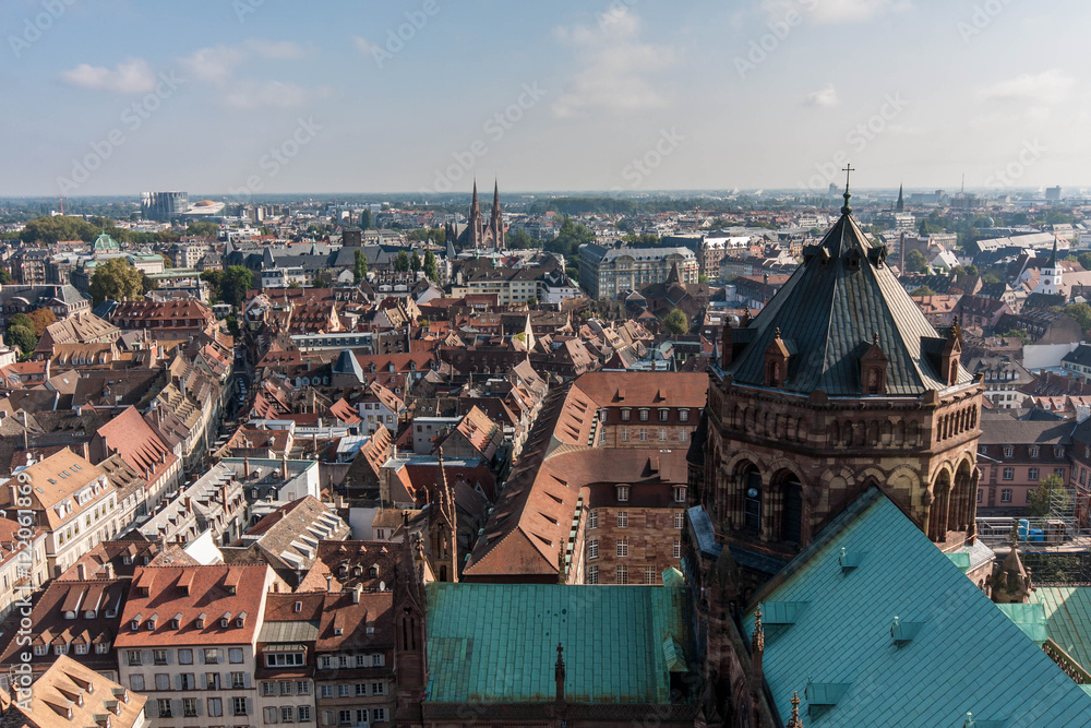 View from Cathedral Notre-Dame in Strasbourg