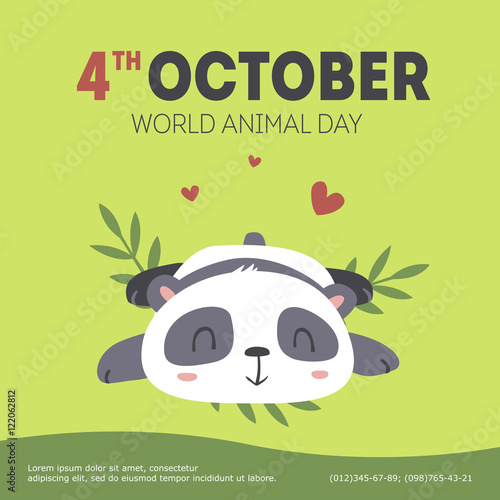 vector world animal day illustration