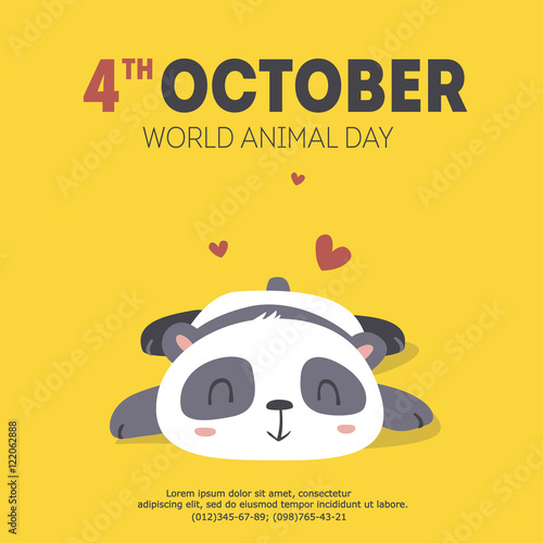 vector world animal day illustration