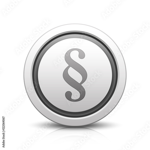 Paragraph – Light gray button with reflection & black