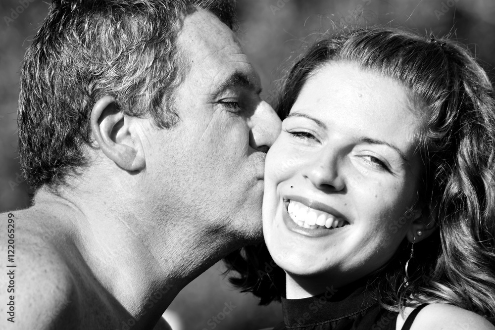 Portrait of a father and daughter Portrait of a father and daughter