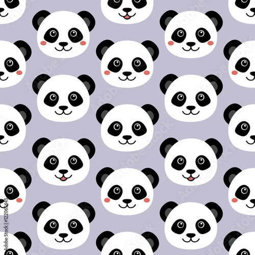 Panda pattern © elysart
