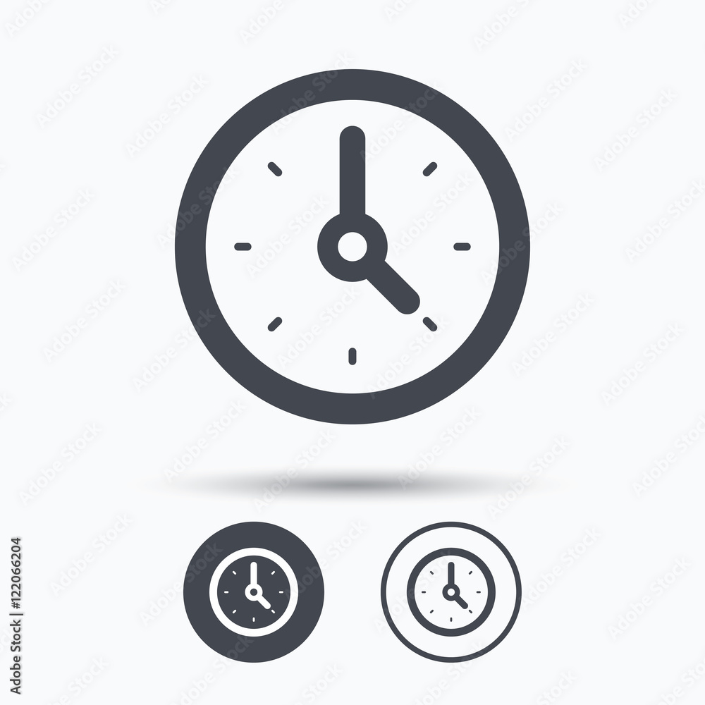 Clock icon. Mechanical watch sign. Clock icon. Mechanical watch sign.