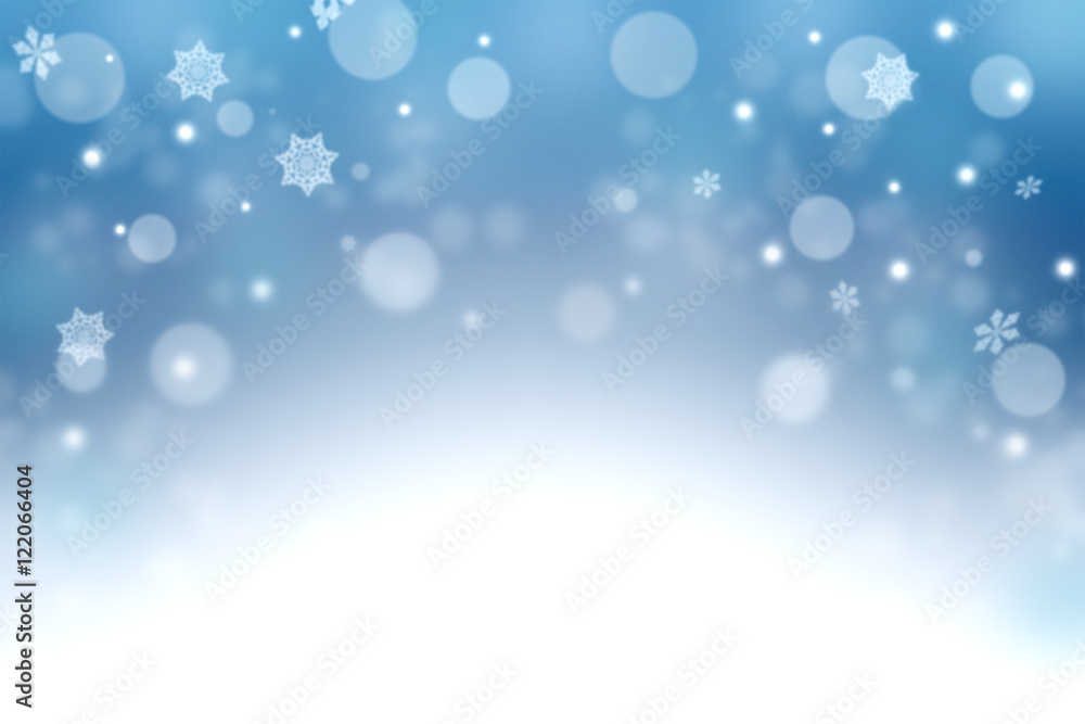 Winter Christmas background. Snowfall. Season.