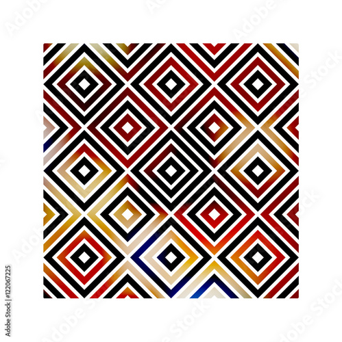 On an abstract background of diamonds and squares. Perfect background for design and print business cards. Strict design. modern style background.