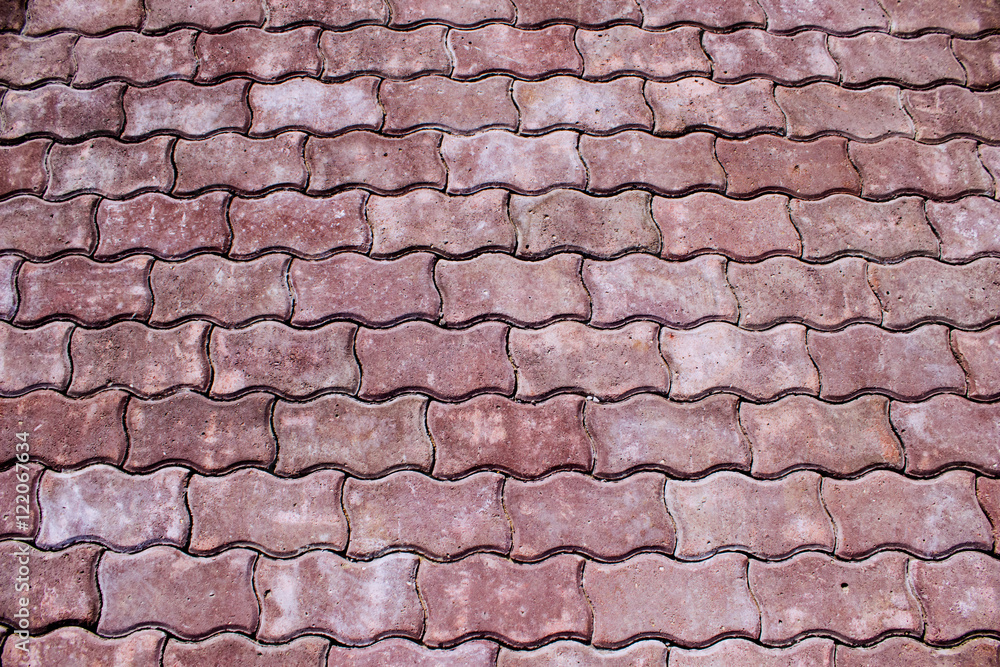 Paving slabs. The texture of the cobbled floor Paving slabs. The texture of the cobbled floor