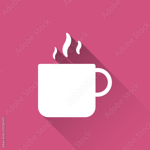 tea cup icon. flat design