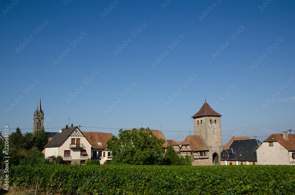 The village Dambach-la-Ville in France