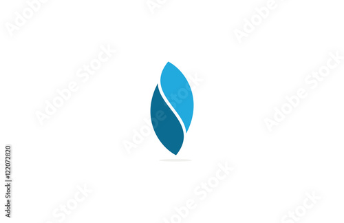 water abstrct logo design