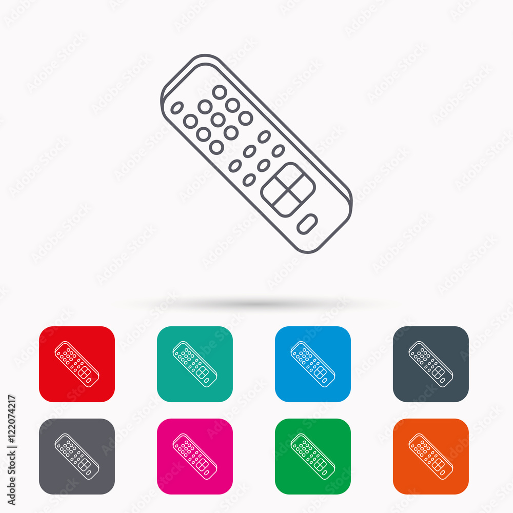 Remote control icon. TV channels sign. Remote control icon. TV channels sign.