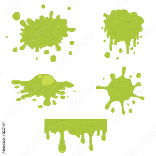 Simple green slime set.