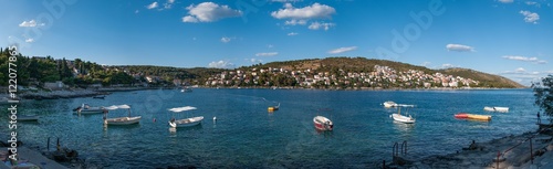 Panoramic view of Okrug gornji Coast, Croatia
