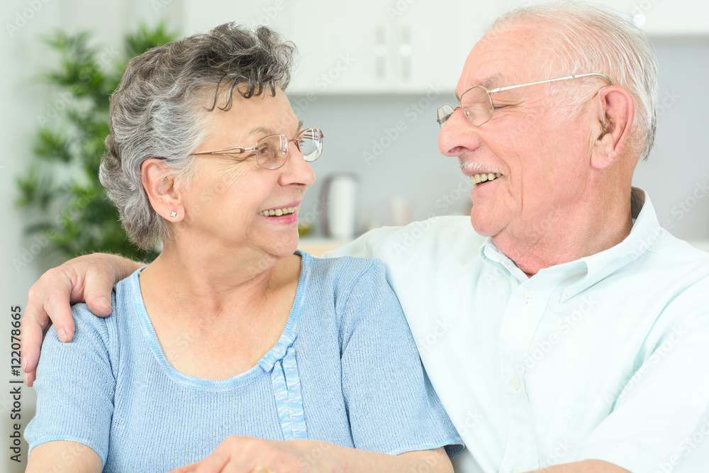 elderly couple having a laugh elderly couple having a laugh