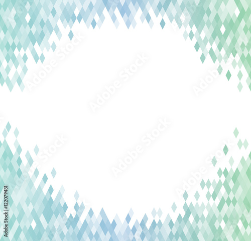 Abstract background of identical diamonds with different shades of color. Gradient.