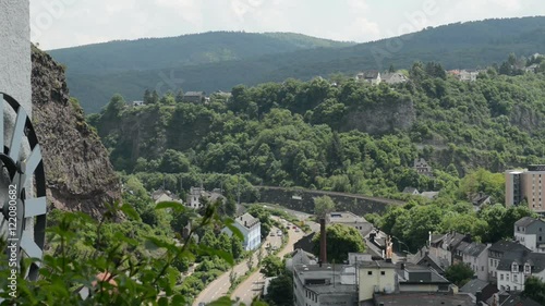 Urban street of Ida-Oberstein (Germany) photo