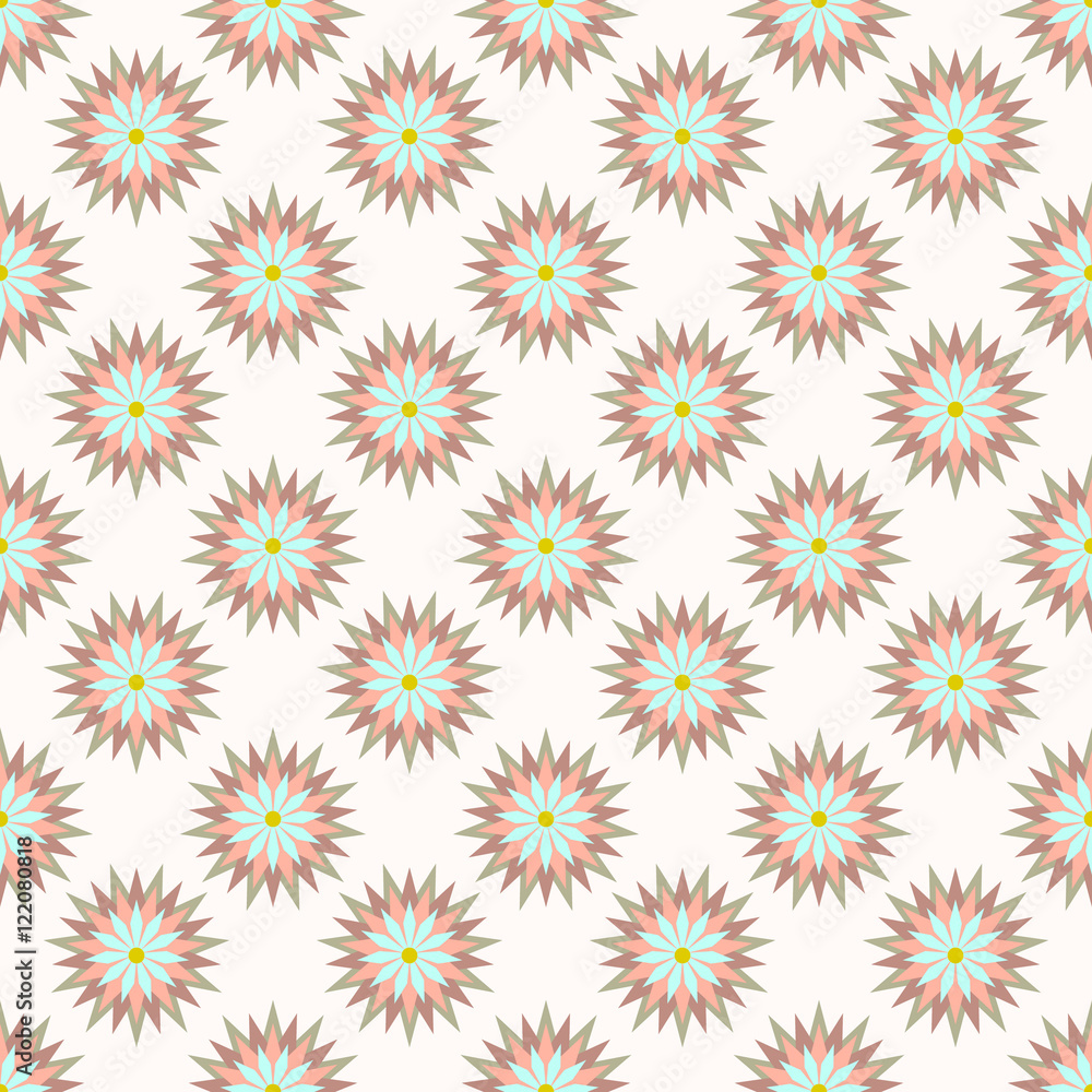 Seamless vector flower pattern Seamless vector flower pattern