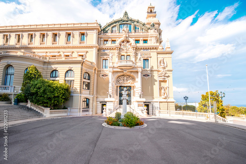 Famous Opera building in Monte Carlo on the French riviera in Monaco