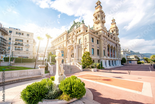 Fotografie Famous Opera building in Monte Carlo on the French riviera in Monaco