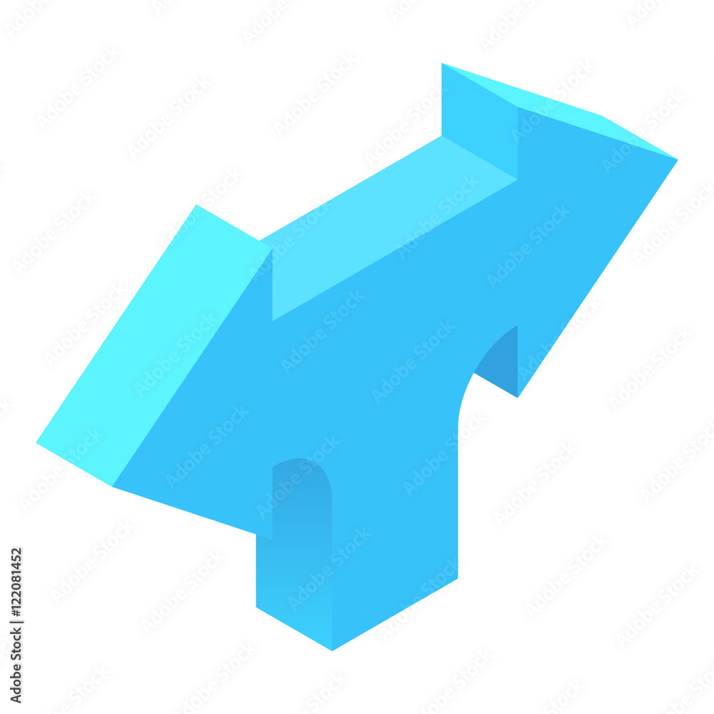 Two left and right arrows icon in cartoon style isolated on white background. Click and choice symbol vector illustration Two left and right arrows icon in cartoon style isolated on white background. Click and choice symbol vector illustration