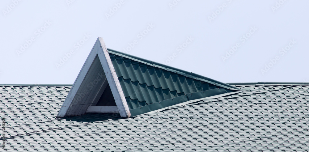 Fototapeta premium metal roof as background