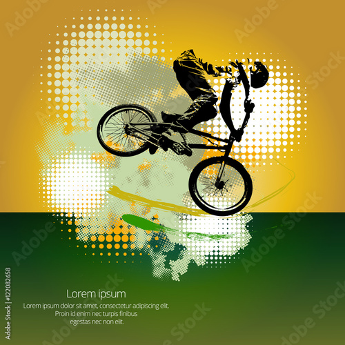 Man with BMX bike