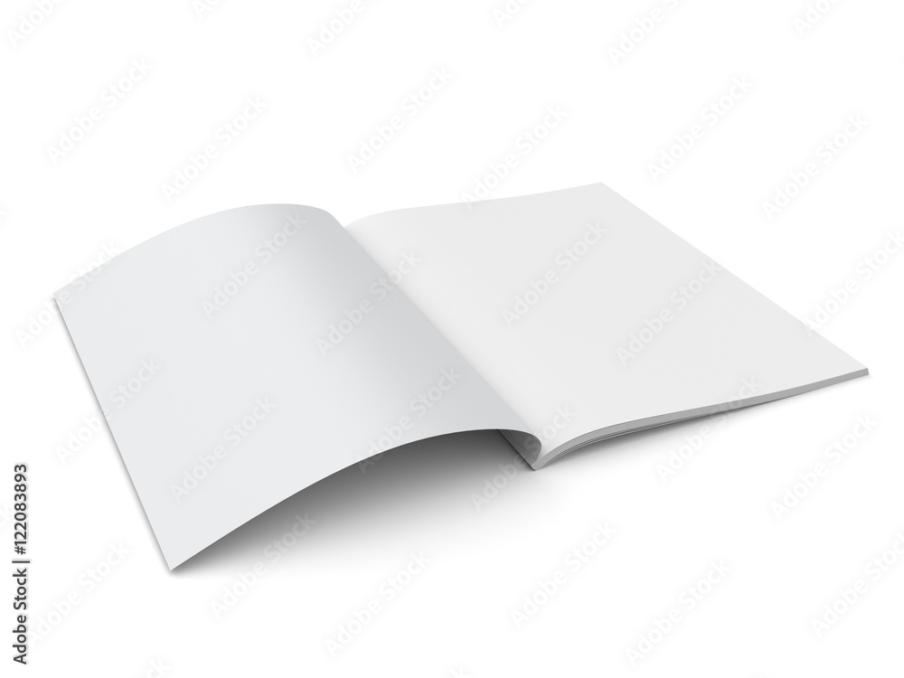 single catalog or magazine isolated on white single catalog or magazine isolated on white