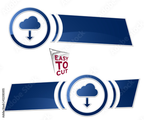 baner z ikoną w okręgu element menu