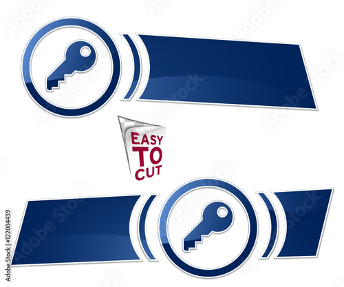 baner z ikoną w okręgu element menu