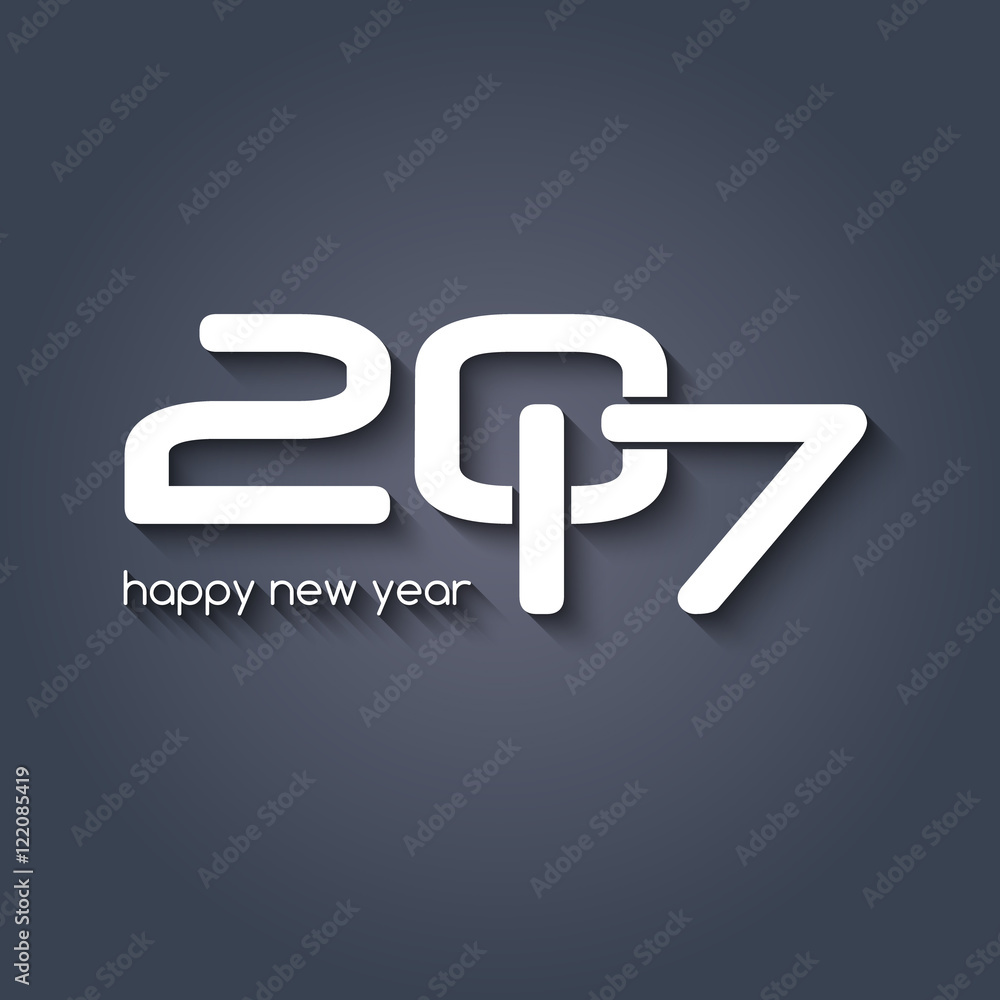 New Year 2017 poster design template. New year banner creative background New Year 2017 poster design template. New year banner creative background