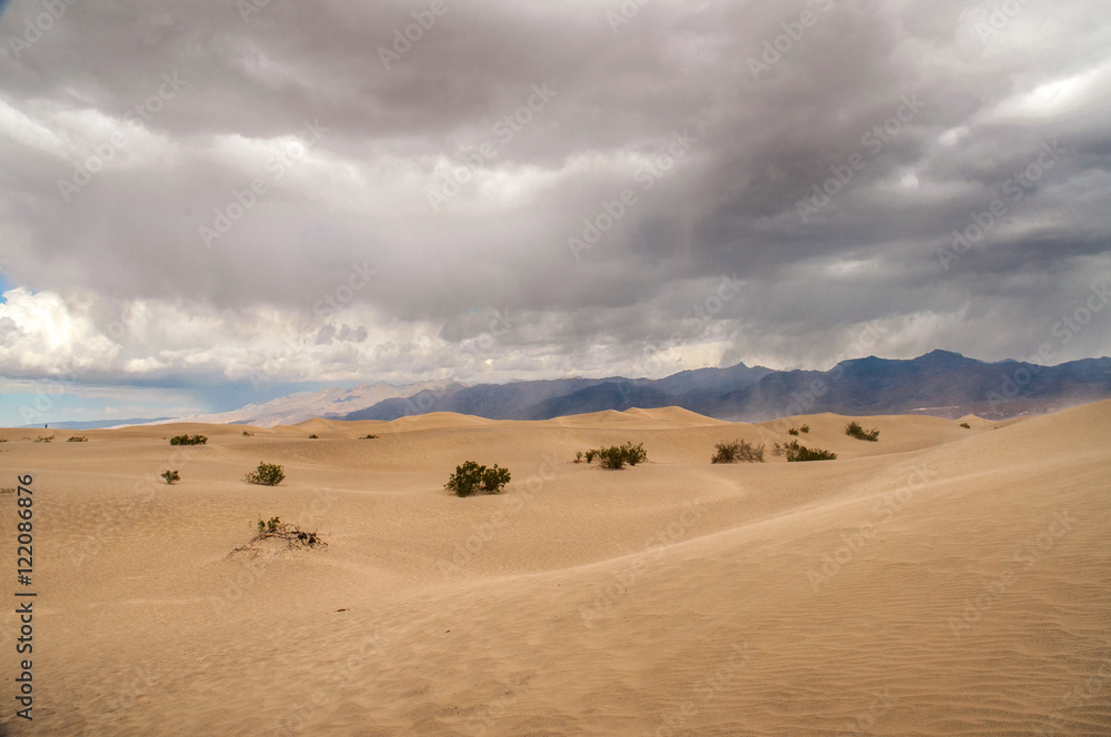 Death Valley Dunes and Storm