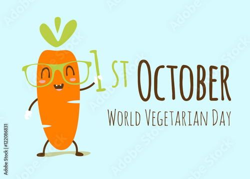vector world vegetarian day illustration