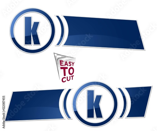 baner z ikoną w okręgu element menu
