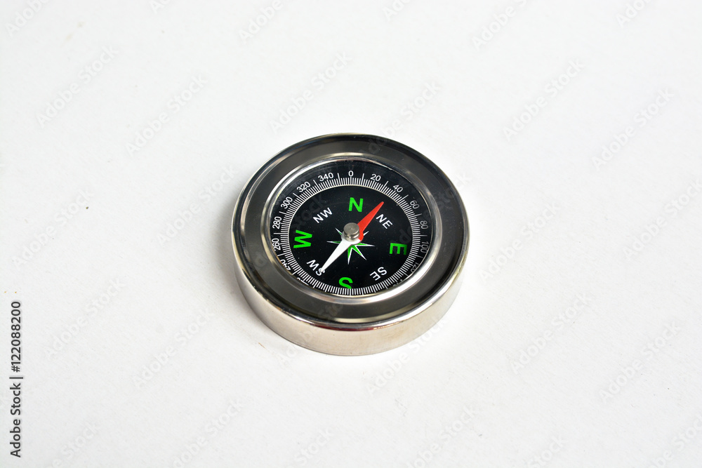 Compass on a white background. Compass on a white background.