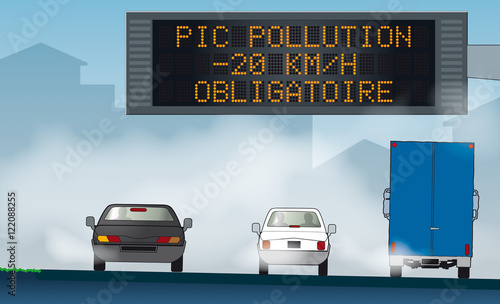 Scènes autoroutières - Pollution -20 km/h