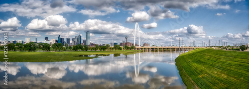 Margaret Hunt Hill Bridge at Trinity Park in Dallas, Texas