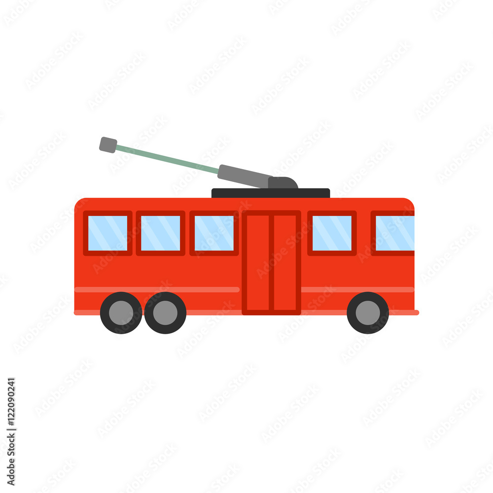 trolley vector illustration