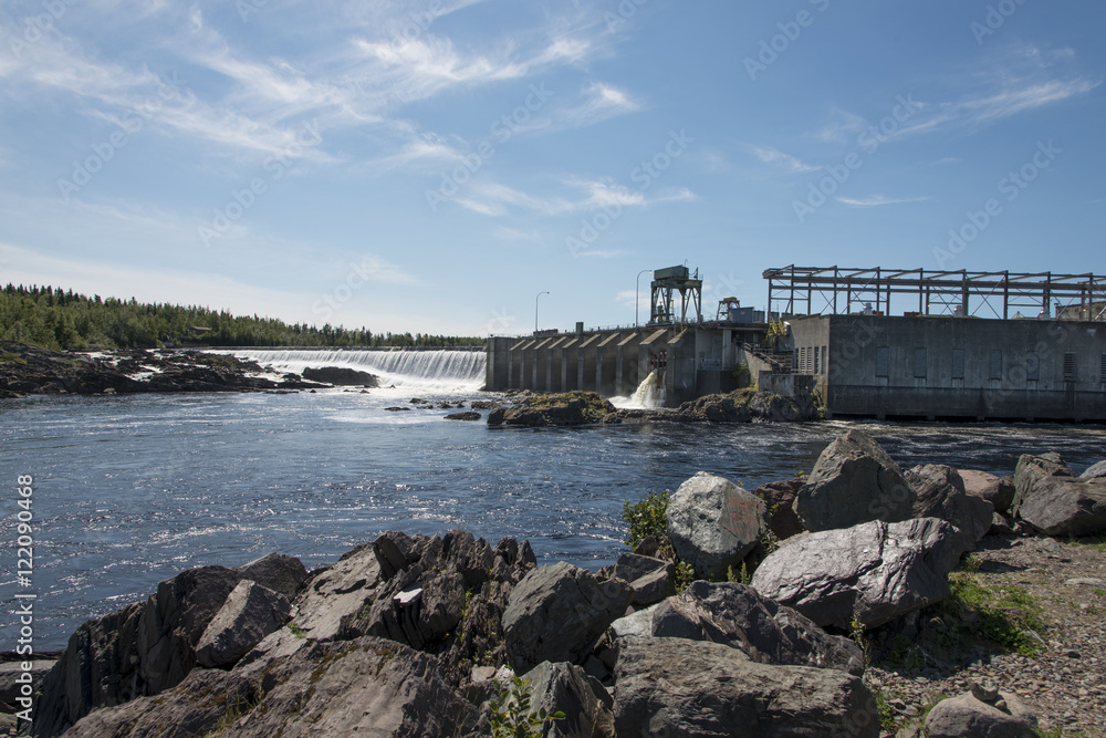 Obraz premium Dam at Bishop Falls Newfoundland, Canada