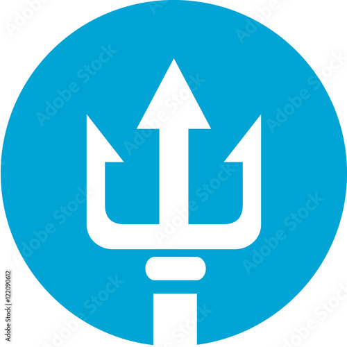 Trident Circle Icon