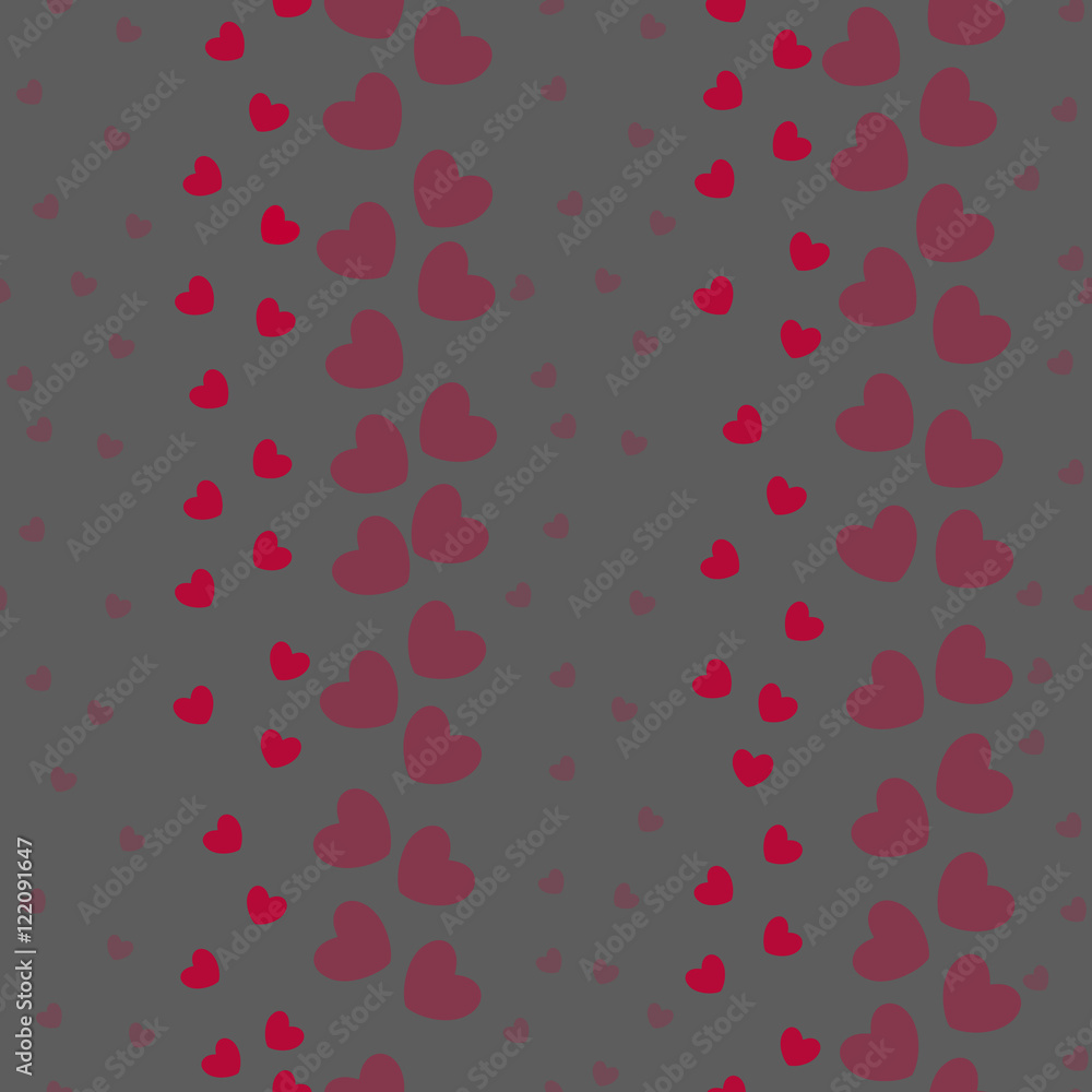 Seamless Pattern with Little Hearts 