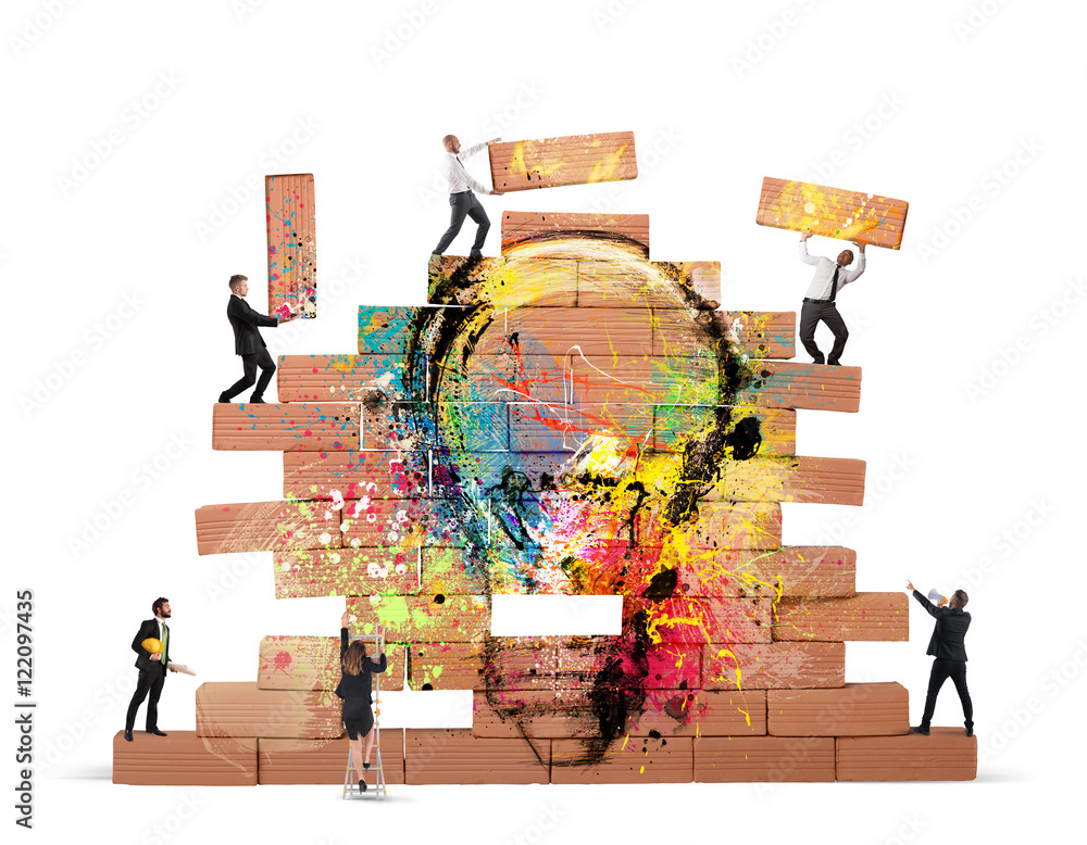 © alphaspirit - Bulding a new creative idea © alphaspirit - Bulding a new creative idea