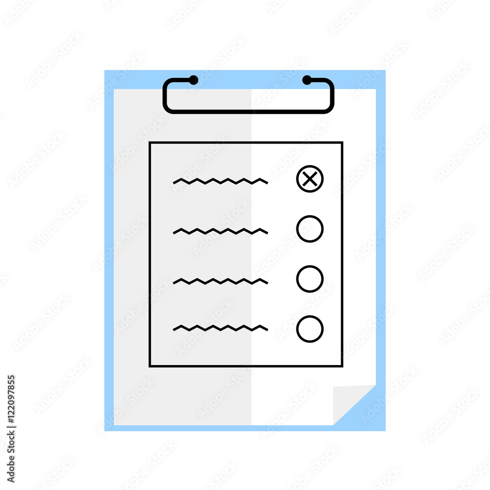 Document icon isolated on white background vector illustration