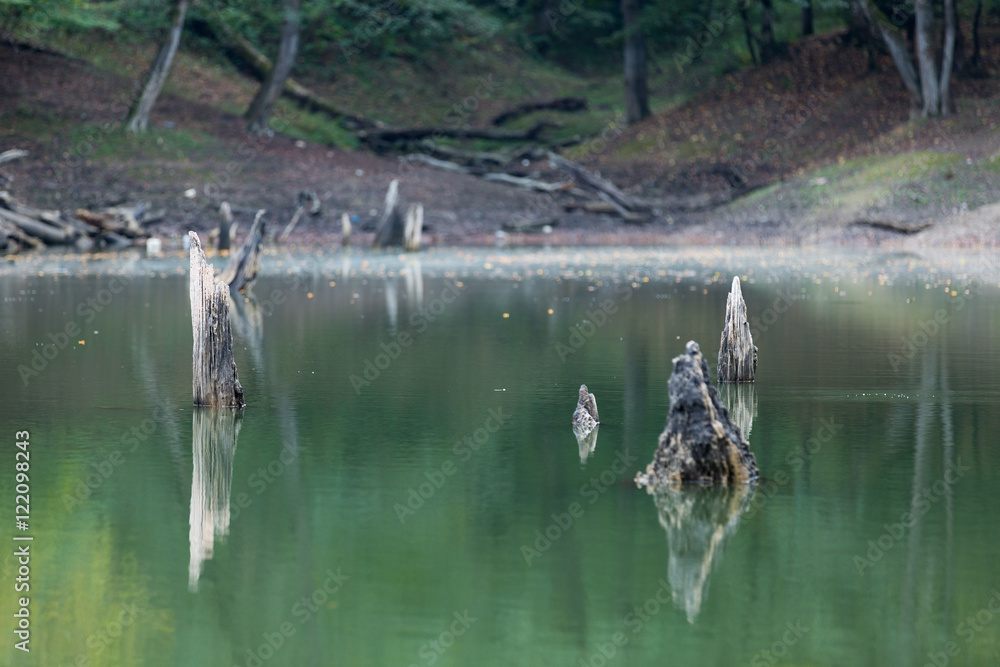Obraz premium Churet Lake, Mazandaran, Iran