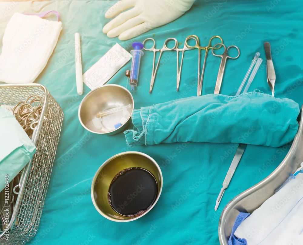 Medical equipment surgical instruments Operating Room in hospital Stock  Photo | Adobe Stock