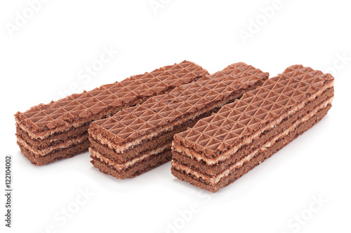 Sweet chocolate wafers