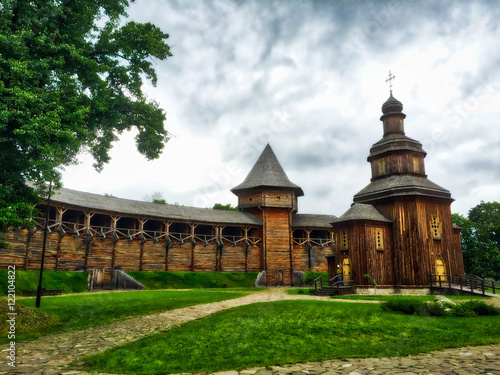 An ancient fortress in Baturin City, Ukraine